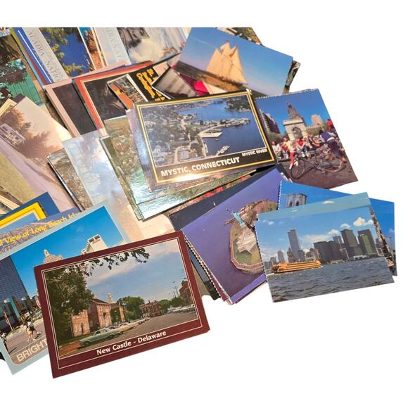 Lot of 370 Vintage Topographical Postcards from the USA Great Condition in Box - Picture 6 of 9